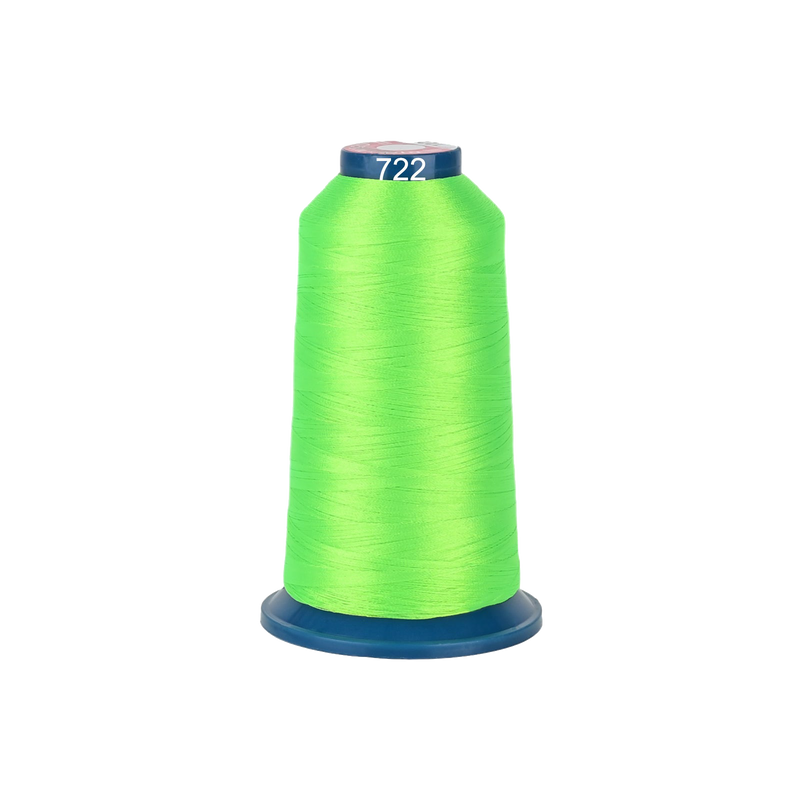 PooLin Polyester Embroidery Thread, 4000m 108D/2 40WT, Color 722 Green