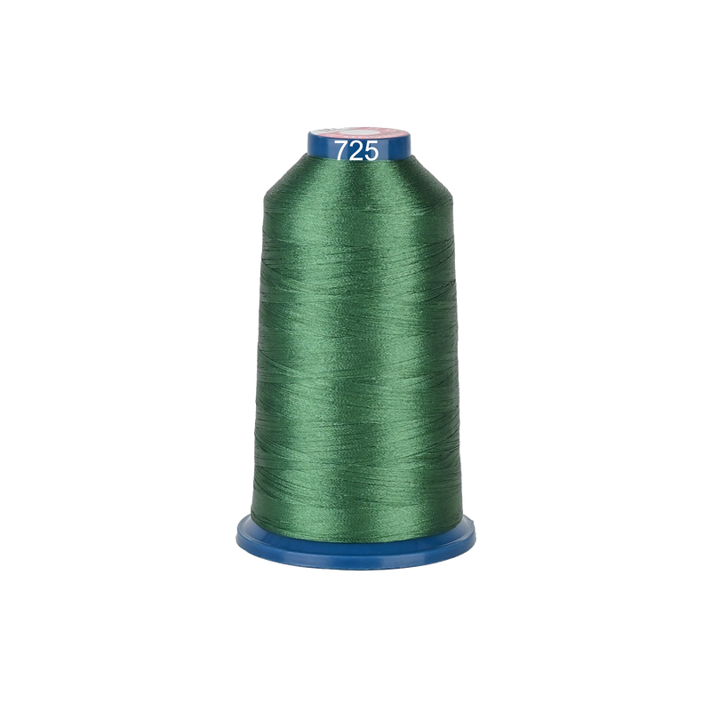 PooLin Polyester Embroidery Thread, 4000m 108D/2 40WT, Color 725 Green