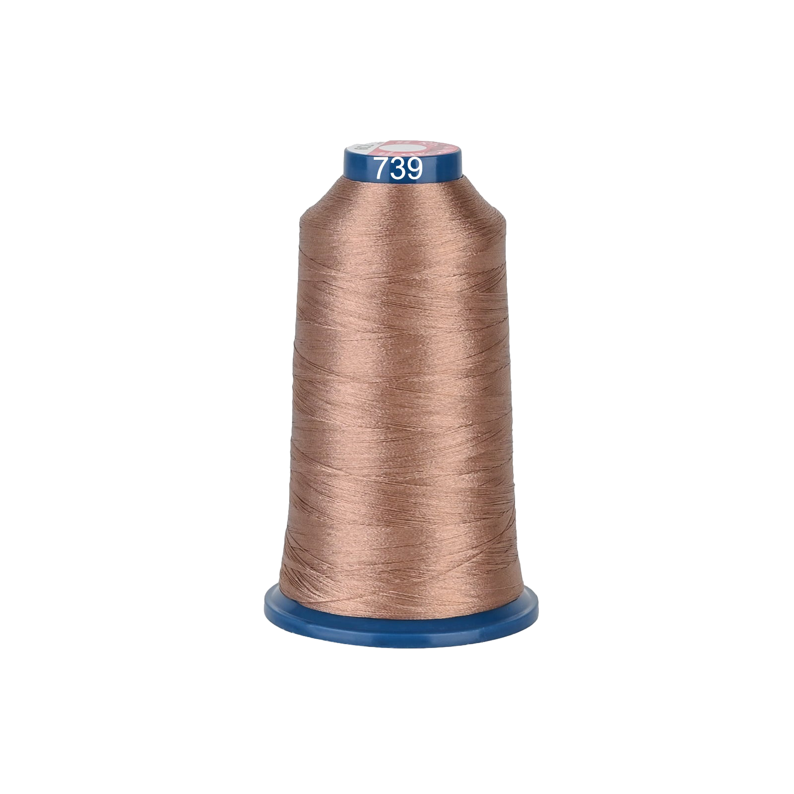 PooLin Polyester Embroidery Thread, 4000m 108D/2 40WT, Color 739 Brown