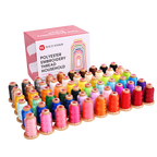 800m*60 colors  Richword 108D/2 40wt Polyester Embroidery Thread / Sewing Thread for household single needle embroidery machine