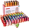 PooLin Embroidery Thread Set 80 Colors 800m 108D/2 40WT Polyester Thread