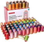 PooLin Embroidery Thread Set 80 Colors 800m 108D/2 40WT Polyester Thread