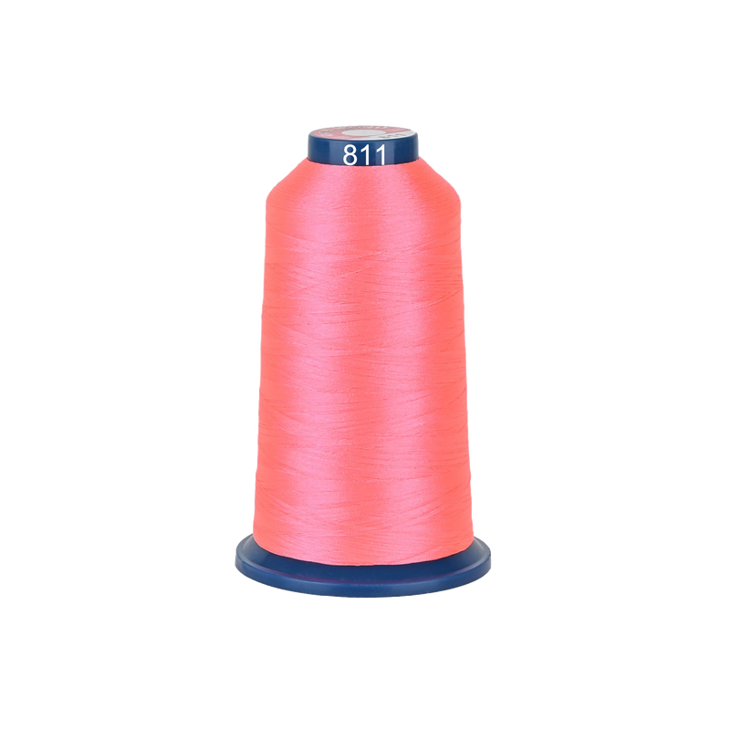 PooLin Polyester Embroidery Thread, 4000m 108D/2 40WT, Color 811 Pink