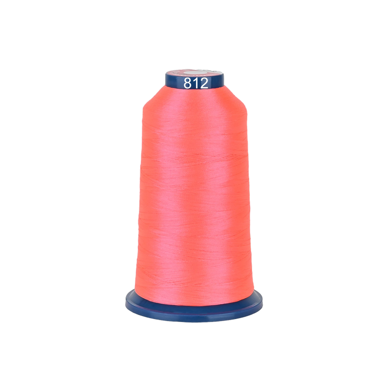 PooLin Polyester Embroidery Thread, 4000m 108D/2 40WT, Color 812 Pink