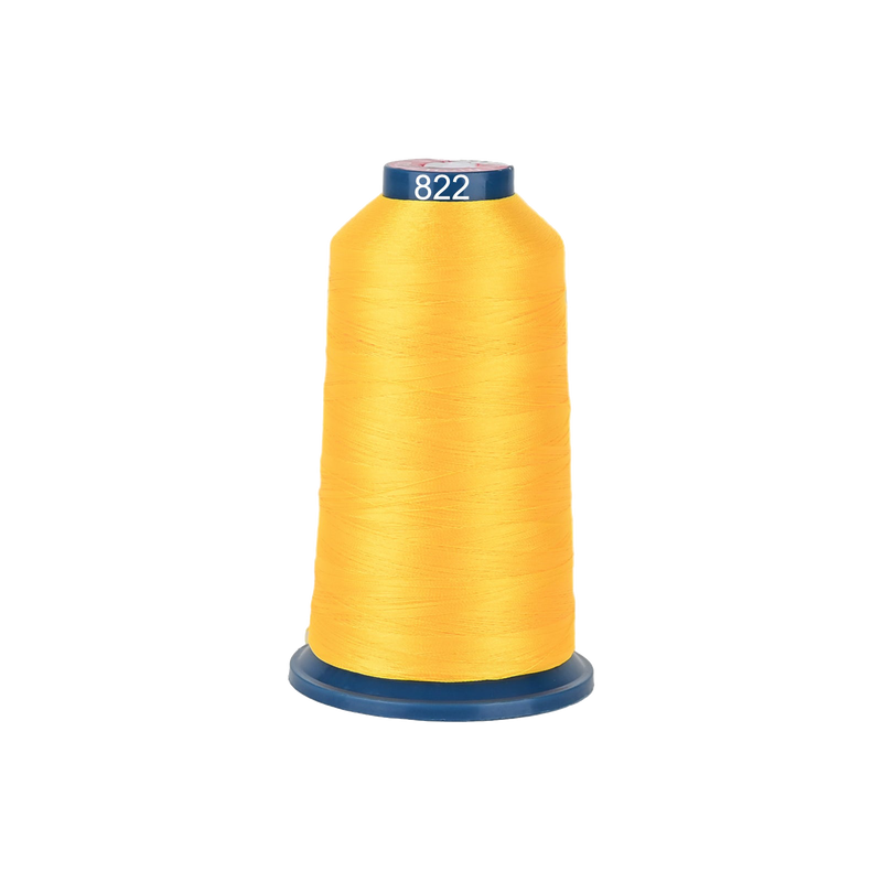 PooLin Polyester Embroidery Thread, 4000m 108D/2 40WT, Color 822 Yellow