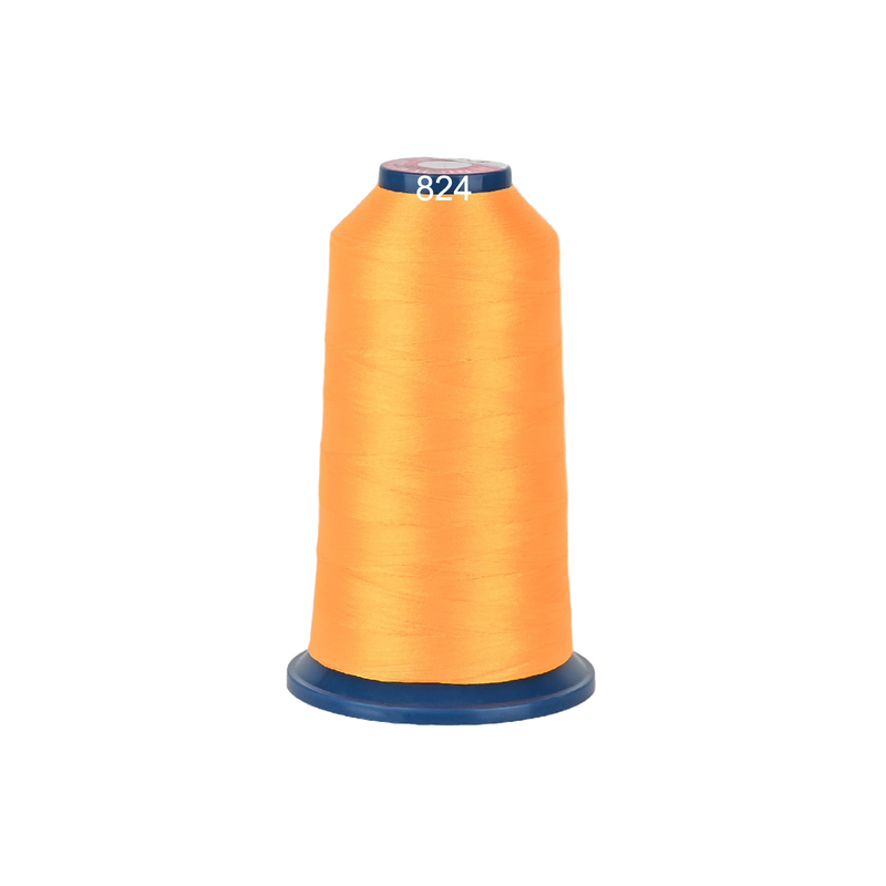 PooLin Polyester Embroidery Thread, 4000m 108D/2 40WT, Color 824 Yellow