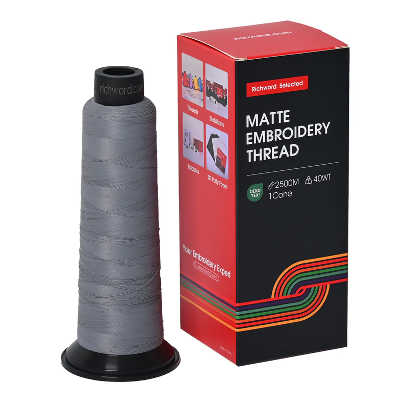 20 Colors 2500m 120D/2 40wt Richword Selected Matte Embroidery Thread / Sewing Thread