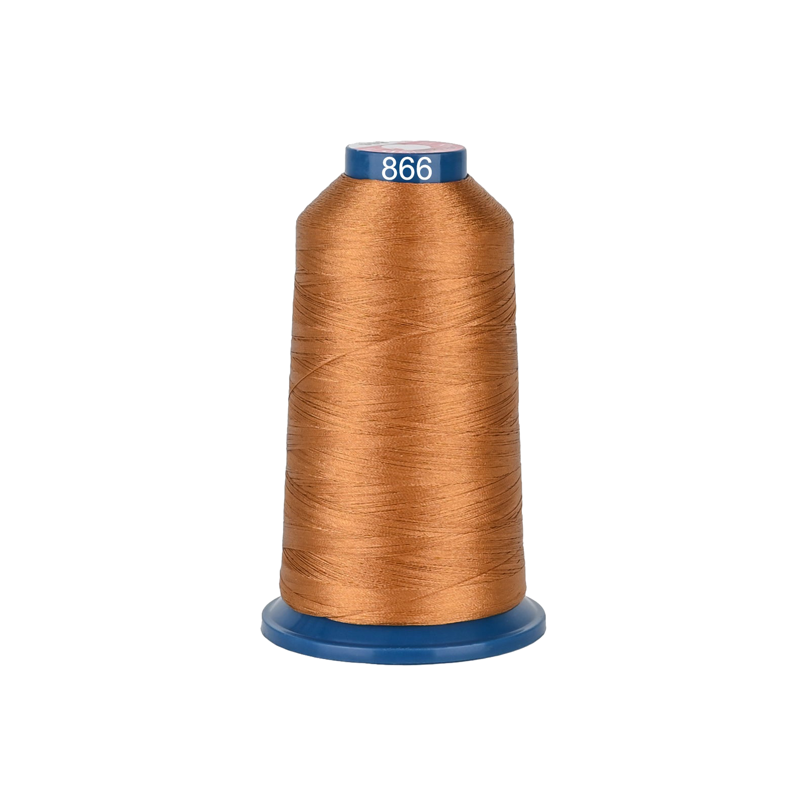 PooLin Polyester Embroidery Thread, 4000m 108D/2 40WT, Color 866 Copper Brown