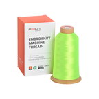 PooLin Polyester Embroidery Thread, 4000m 108D/2 40WT, Color 914 Neon Lime Green