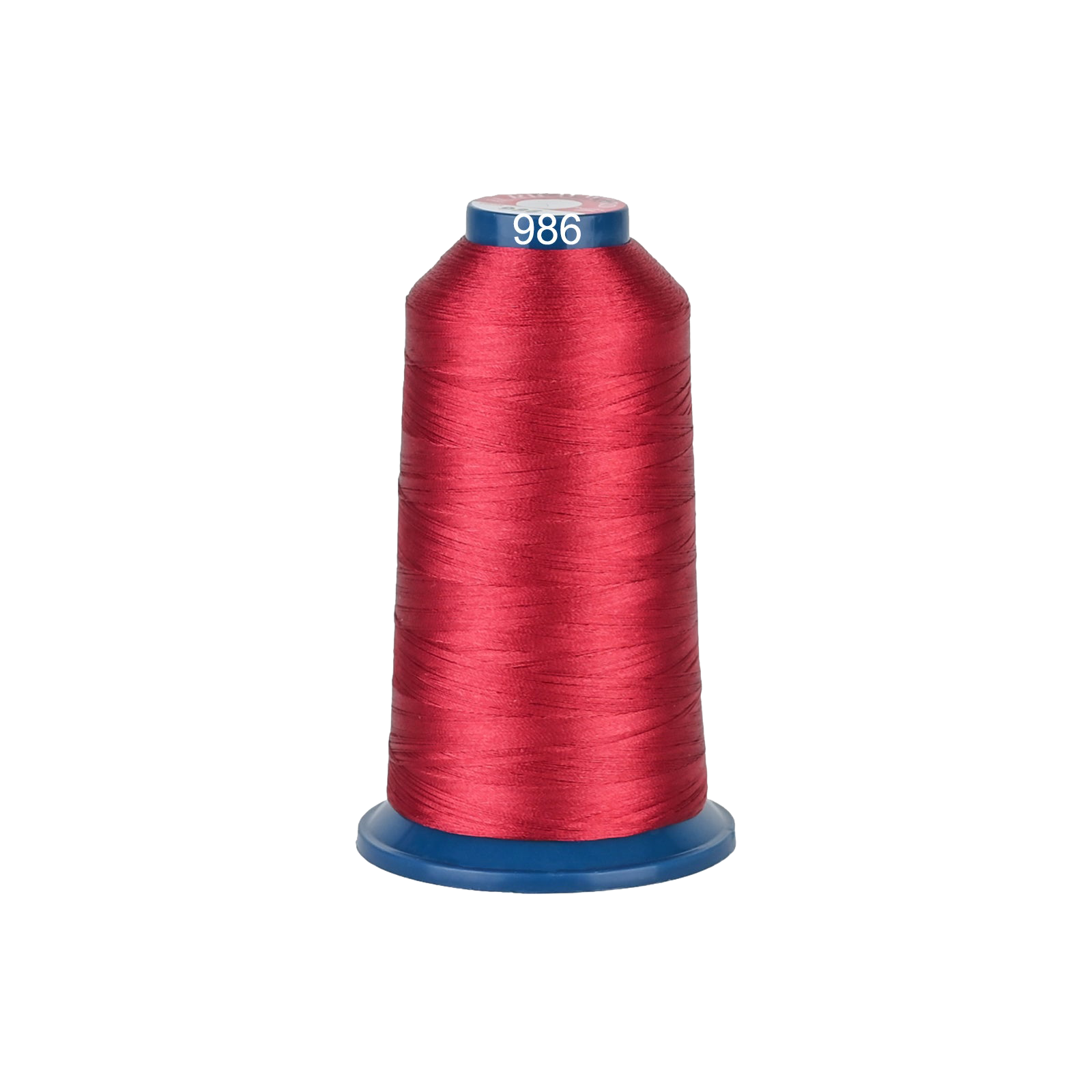 PooLin Polyester Embroidery Thread, 4000m 108D/2 40WT Color 986 Ruby Red