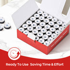 Prewound Embroidery Bobbins – Style L, 75D/2 (60WT), Black, Paper Sides, 144 Pcs
