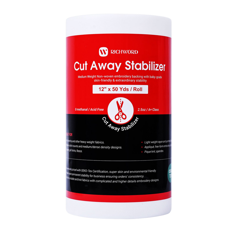 Cut Away Embroidery Machine Stabilizer Backing Roll Package 2.5oz 12in*50Yards*1pc
