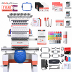 PooLin EOM Commercial Embroidery Machine 15-Needle Upgrade, Designed for Beginners