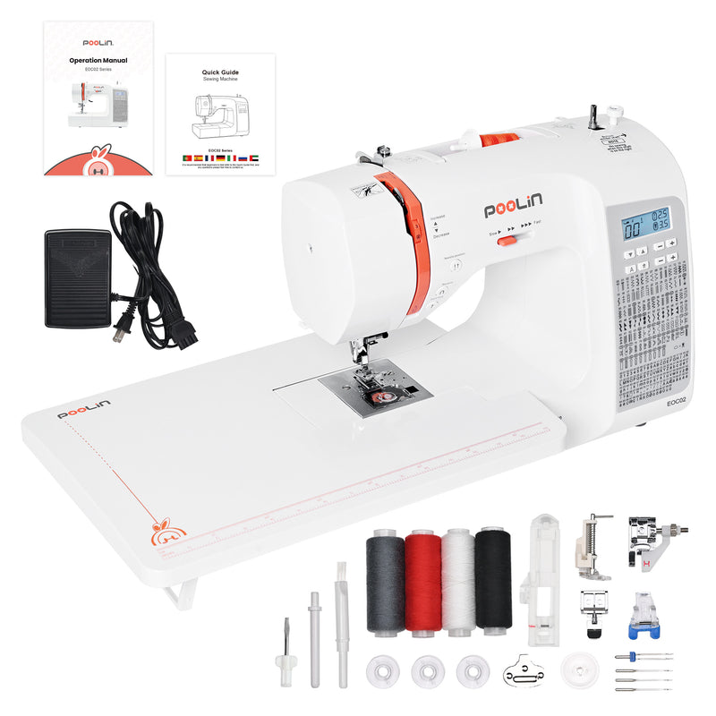 PooLin EOC02 Multi-Function Sewing Machine: More patterns and more sophisticated decorative stitches