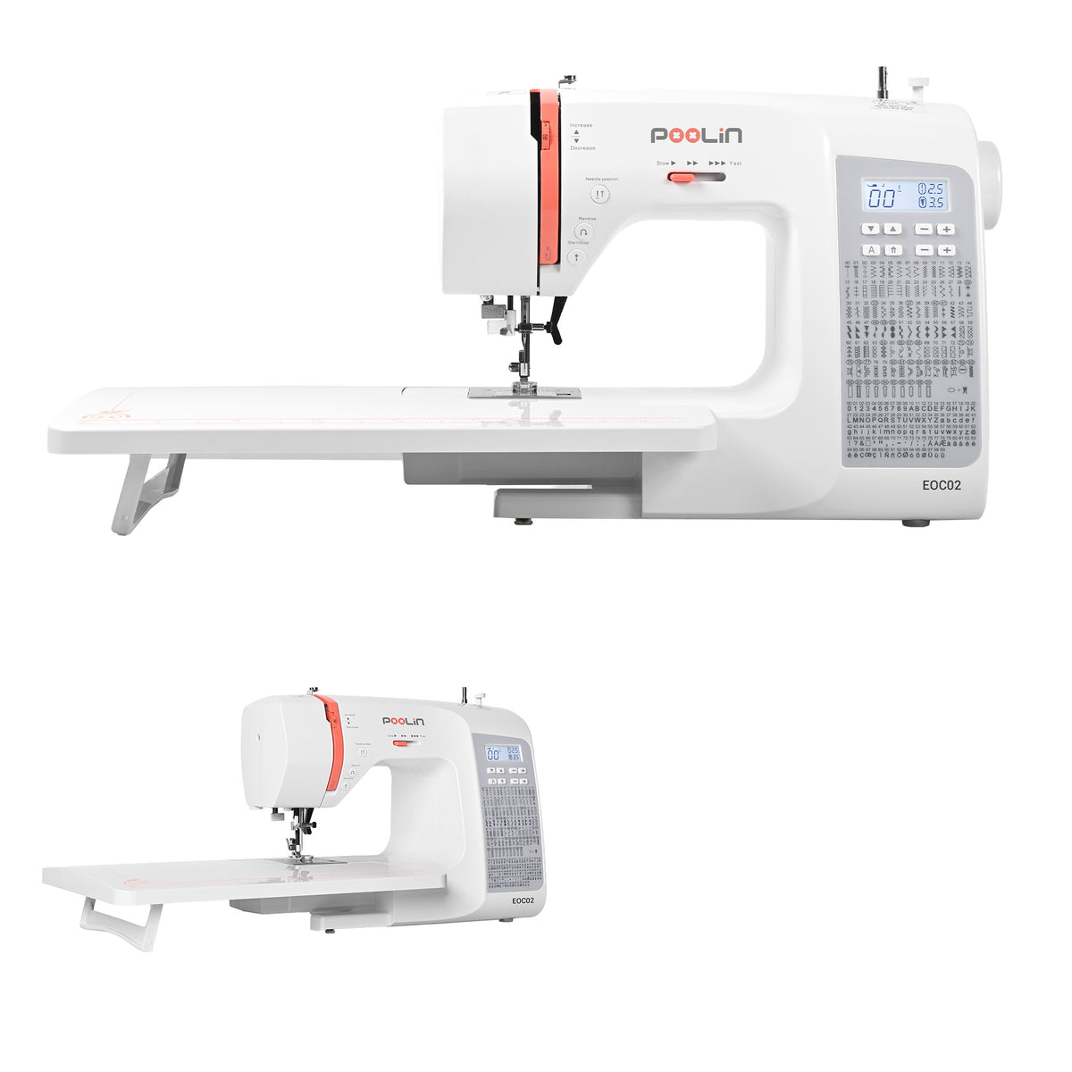 PooLin EOC02 Multi-Function Sewing Machine: More patterns and more sophisticated decorative stitches