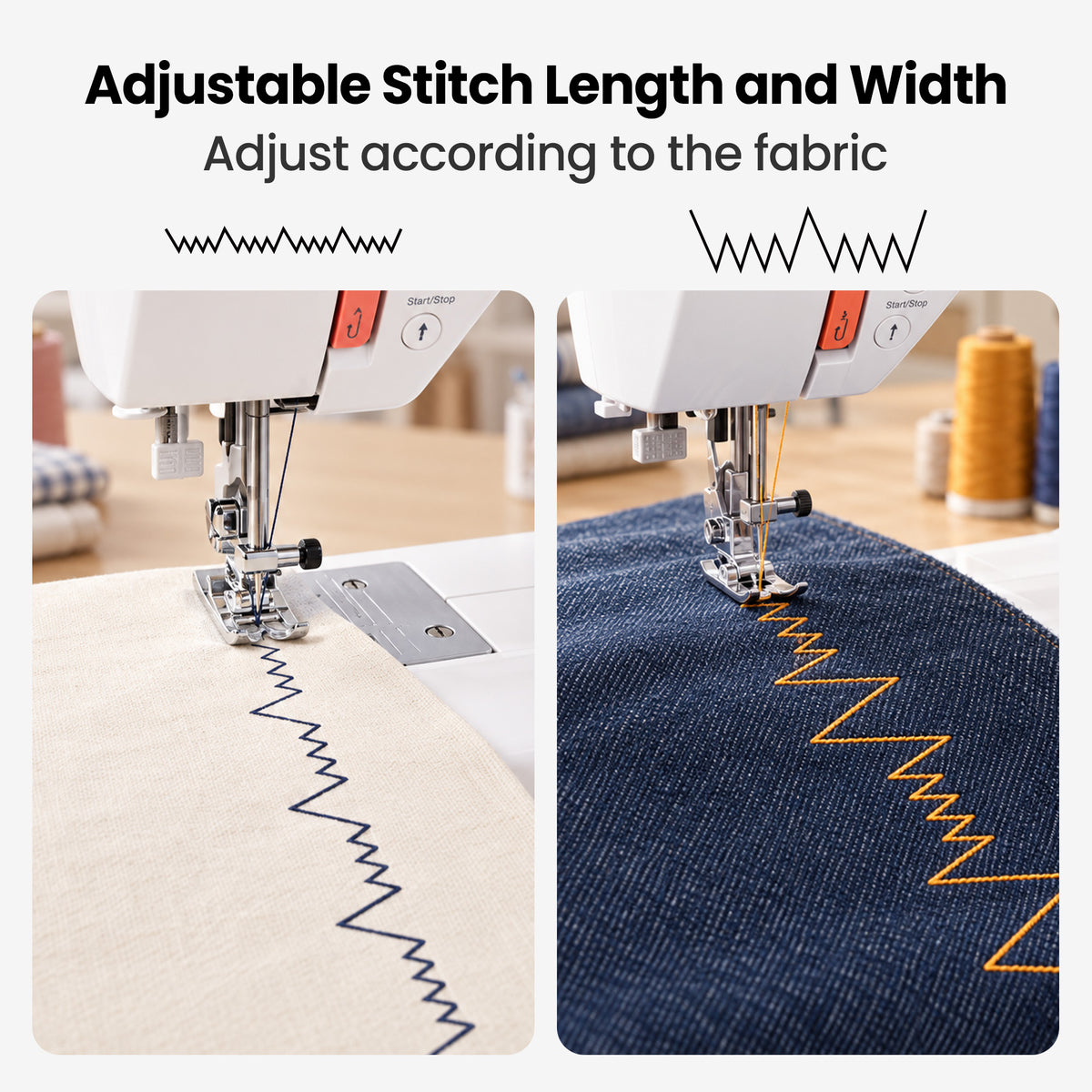 PooLin EOC02 Multi-Function Sewing Machine: More patterns and more sophisticated decorative stitches