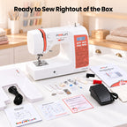 PooLin EOC02 Multi-Function Sewing Machine: More patterns and more sophisticated decorative stitches