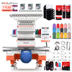 PooLin EOX Commercial Flagship Embroidery Machine –  15 Needles, Large 350mm×500mm Embroidery Area