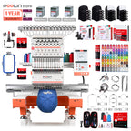 PooLin EOX Commercial Flagship Embroidery Machine –  15 Needles, Large 350mm×500mm Embroidery Area