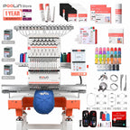 PooLin EOX Commercial Flagship Embroidery Machine –  15 Needles, Large 350mm×500mm Embroidery Area