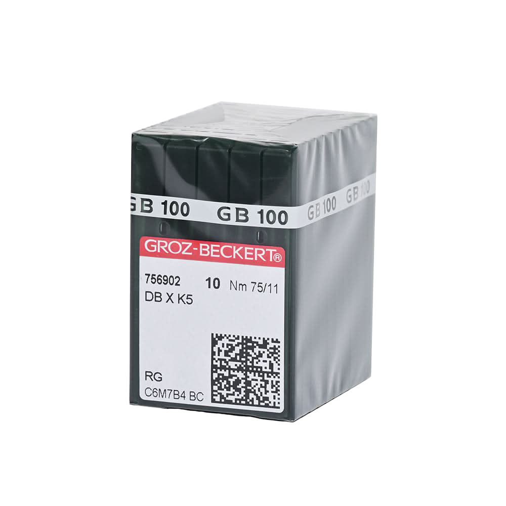 GROZ DB×K5 RG Nm75/11 Round Shank Embroidery Needle for Industrial Embroidery Machine 10packs