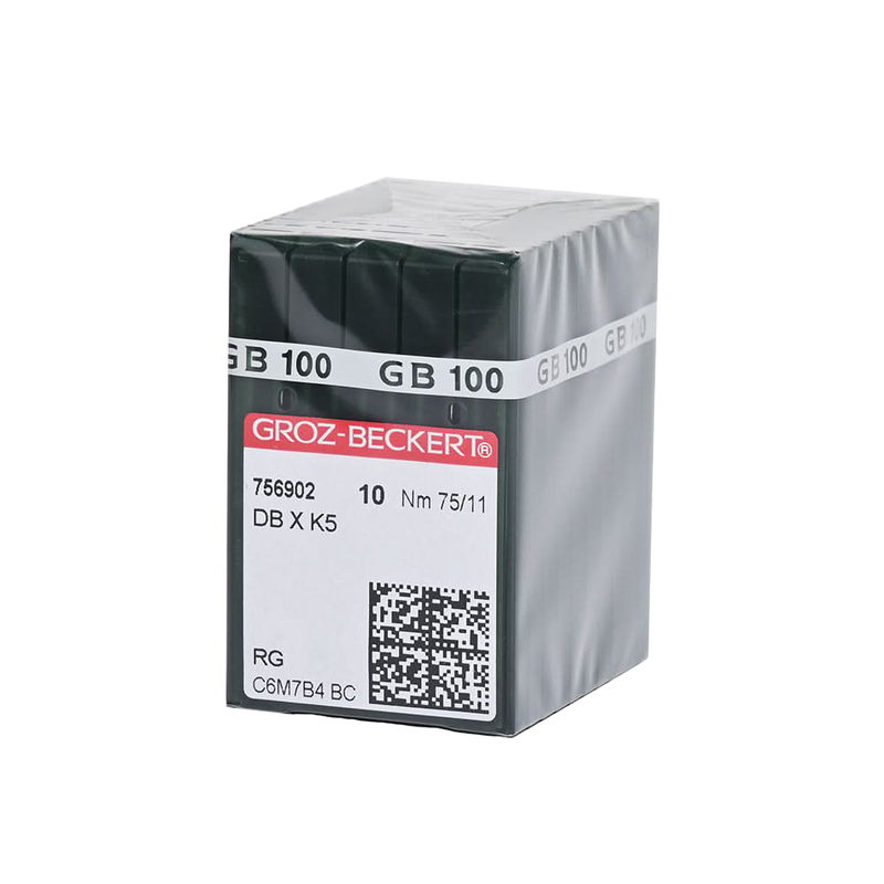 GROZ DB×K5 RG Nm75/11 Round Shank Embroidery Needle for Industrial Embroidery Machine 10packs