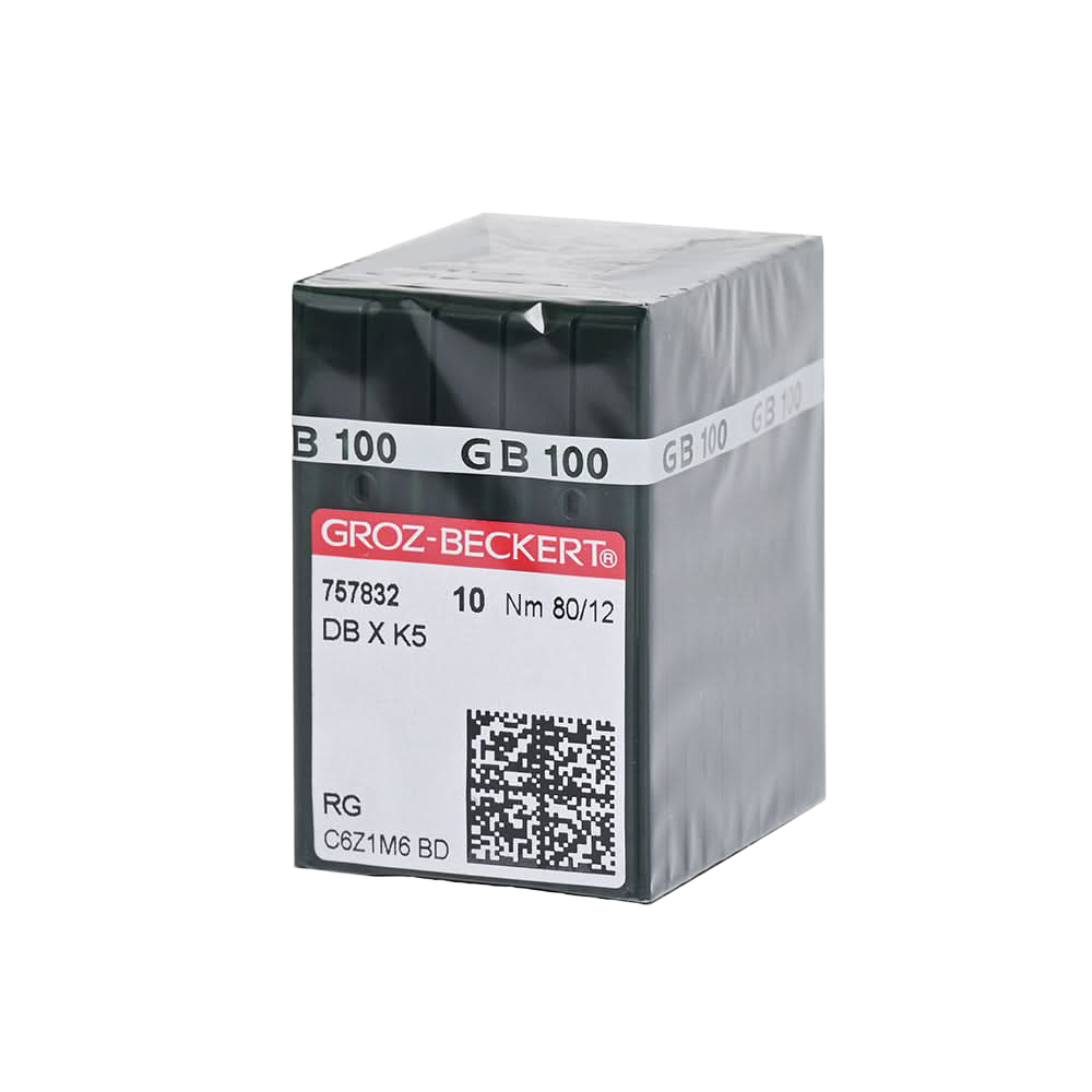 GROZ DB×K5 RG Nm80/12 Round Shank Embroidery Needle for Industrial Embroidery Machine 10packs