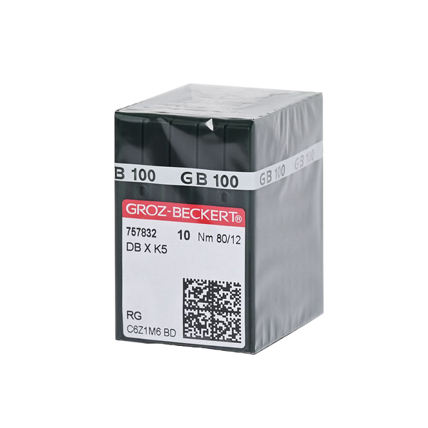 GROZ DB×K5 RG Nm80/12 Round Shank Embroidery Needle for Industrial Embroidery Machine 10packs