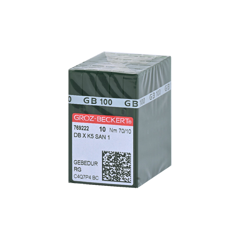 GROZ DB×K5 SAN1  RG Nm70/10 Round Shank Embroidery Needle for Industrial Embroidery Machine 10packs