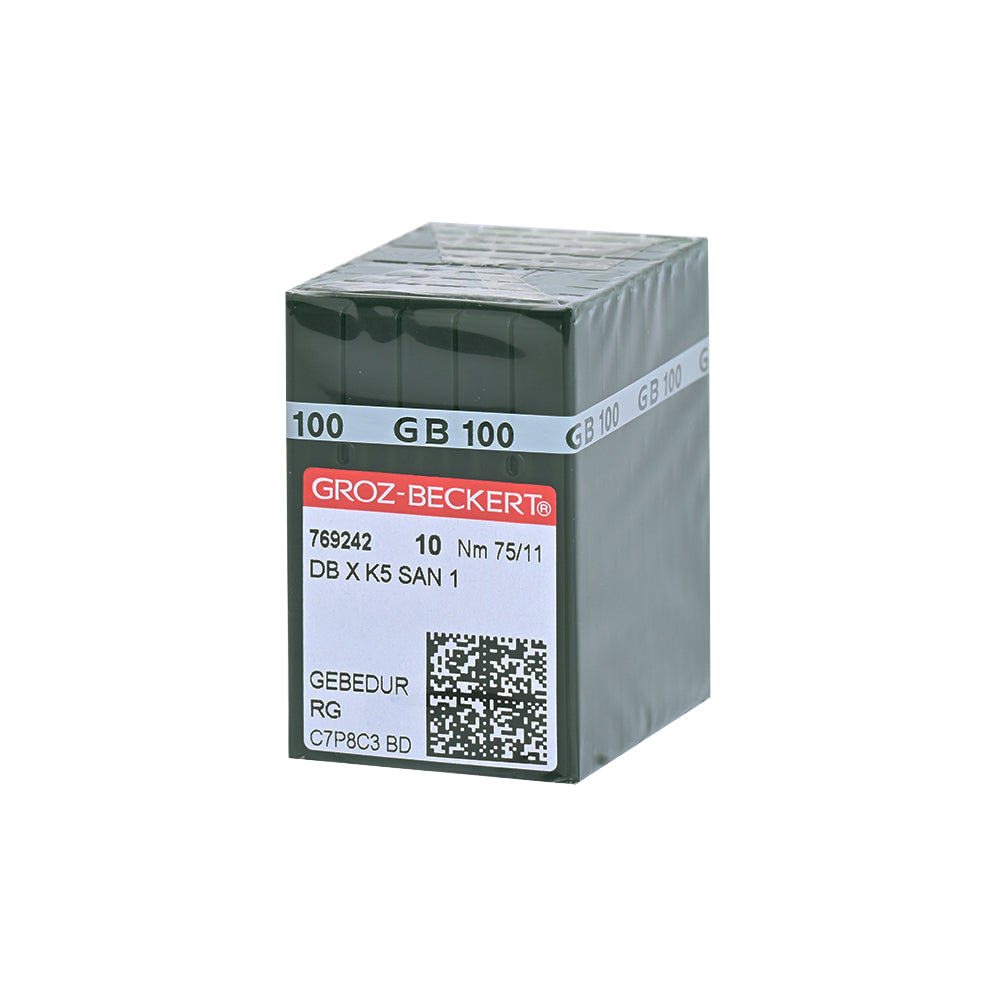 GROZ DB×K5 SAN1  RG Nm75/11 Round Shank Embroidery Needle for Industrial Embroidery Machine 10packs