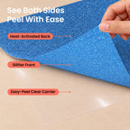POOLIN Glitter Heat Transfer Vinyl Sheet Set, Gold 8 Colors, 10" x 12"