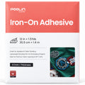 Poolin Iron-On Adhesive Film for Fabric, 12 in x 1.5 yd, Applique