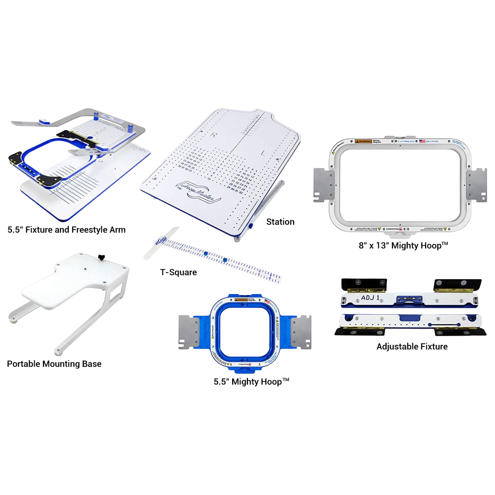 Mighty Hoop 5.5" with 8"×13" Kit For PooLin Commercial Embroidery Machine