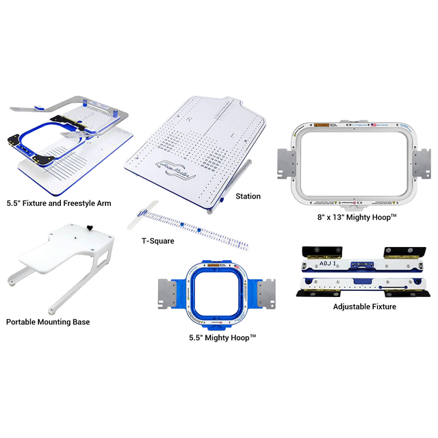 Mighty Hoop 5.5 with 8×13 Kit For PooLin Commercial Embroidery Machine