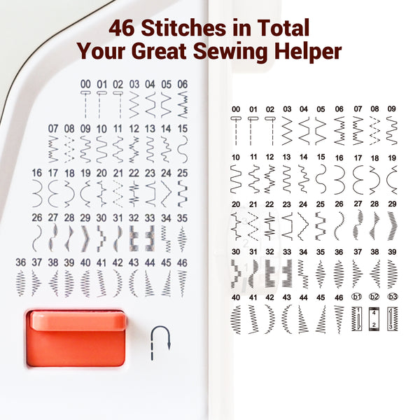 PooLin EOC01RE Computerized Sewing Machine for Beginners