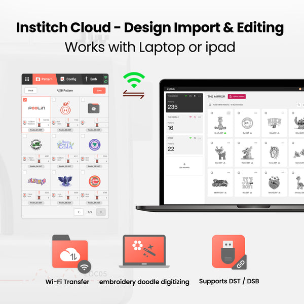 PooLin EOC05 The Perfect Computerized Embroidery Machine for Beginners