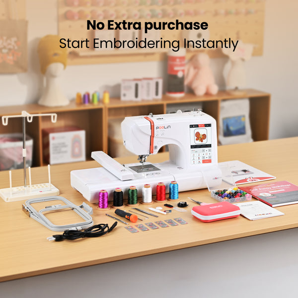 PooLin EOC05 The Perfect Computerized Embroidery Machine for Beginners