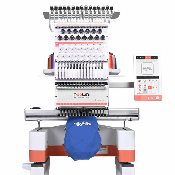 PooLin EOM Commercial Embroidery Machine 15-Needle Upgrade, Designed for Beginners