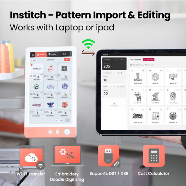 PooLin EOM Commercial Embroidery Machine 15-Needle Upgrade, Designed for Beginners