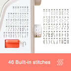 PooLin EOC01 Computerized Sewing Machine, 107 Stitches, Twin Needle