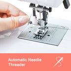 PooLin EOC01 Computerized Sewing Machine, 107 Stitches, Twin Needle