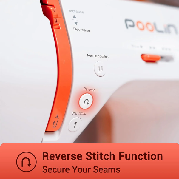 PooLin EOC02RE Computerized Sewing Machine for Beginners Friendly