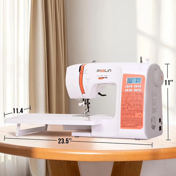 PooLin EOC02RE Computerized Sewing Machine for Beginners Friendly