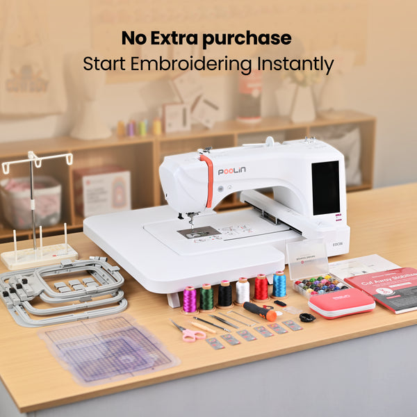 PooLin EOC06 Your First Flagship Home Embroidery Machine