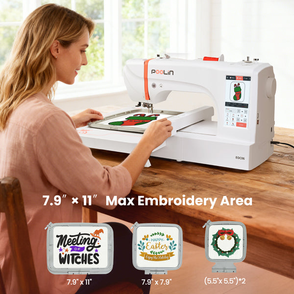 PooLin EOC06 Your First Flagship Home Embroidery Machine