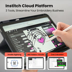 PooLin EOX Commercial Flagship Embroidery Machine –  15 Needles, Large 350mm×500mm Embroidery Area