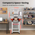 PooLin EOX Commercial Flagship Embroidery Machine –  15 Needles, Large 350mm×500mm Embroidery Area