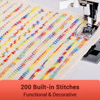PooLin EOC02 Multi-Function Sewing Machine: More patterns and more sophisticated decorative stitches