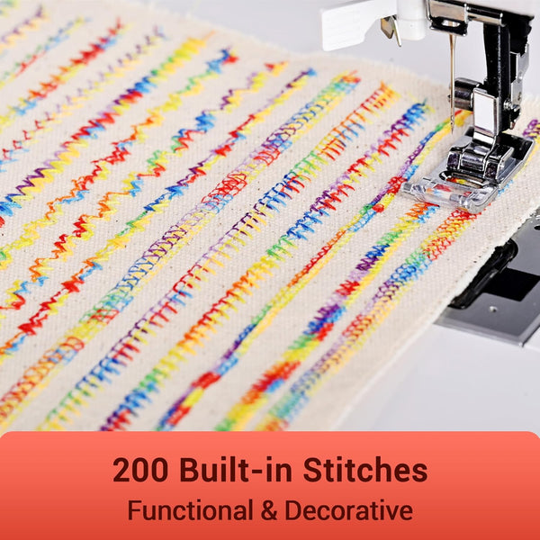 PooLin EOC02 Multi-Function Sewing Machine: More patterns and more sophisticated decorative stitches