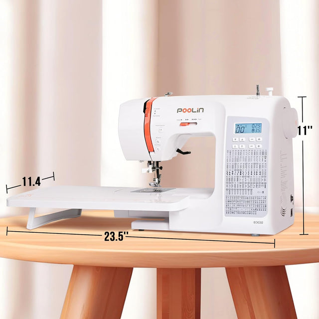 PooLin EOC02 Multi-Function Sewing Machine: More patterns and more sophisticated decorative stitches